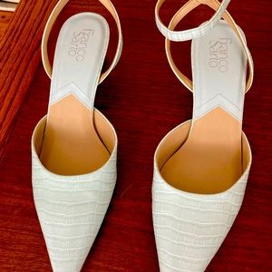 Ankle strap Franco Sarto light blue heels